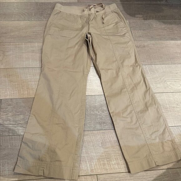 Talbots Pants - TALBOTS 10 PETITE WOMENS TAN PULL ON KHAKI TAN PANTS